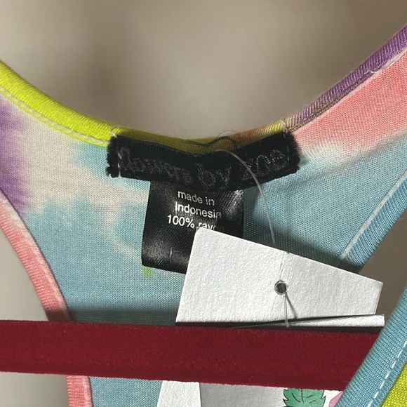 Flowers by Zoe Women’s size 6x PINK TIE DYE Tank Top. NEW WITH TAGS - Picture 4 of 10